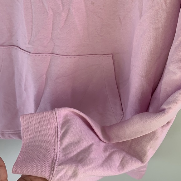 Nike Gold Logo Pink Funnel Neck Hoodie size Medium - Picture 5 of 11